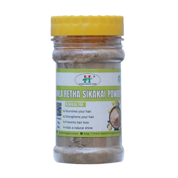 Husnain Organic Store - Amla Reetha Shikakai Hair Growth Powder - 100g