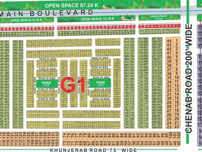 Hot Location 5 Marla On-Ground Plot for Sale in LDA City G1 Block (50 Ft Road, Facing 10 Marla)