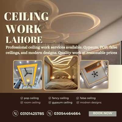 fancy ceiling\pop ceilling\gypsum ceilling\ceiling work services