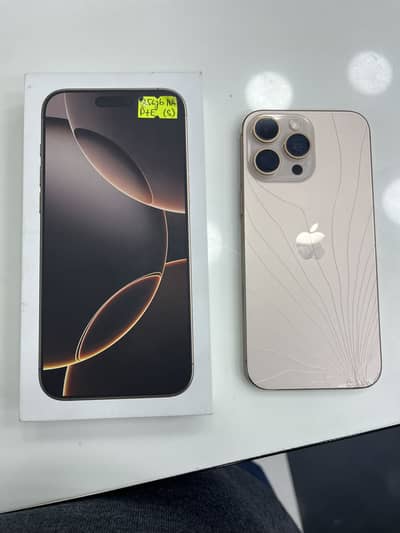 iPhone 16 pro max 256/gb non PTA back crack