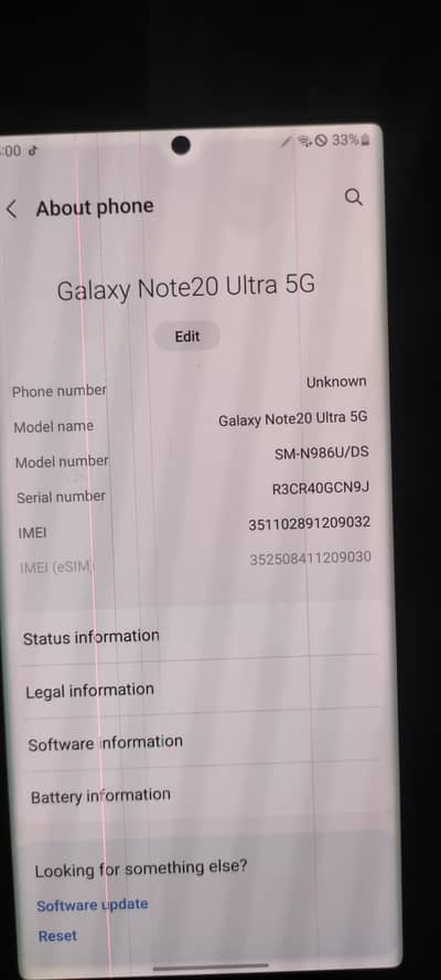 samsung note 20 ultra non pta 12/128gb (35000) only