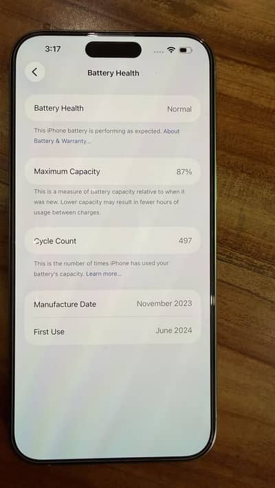 iPhone 15 pro max PTA Approved Lush Box packed Condition