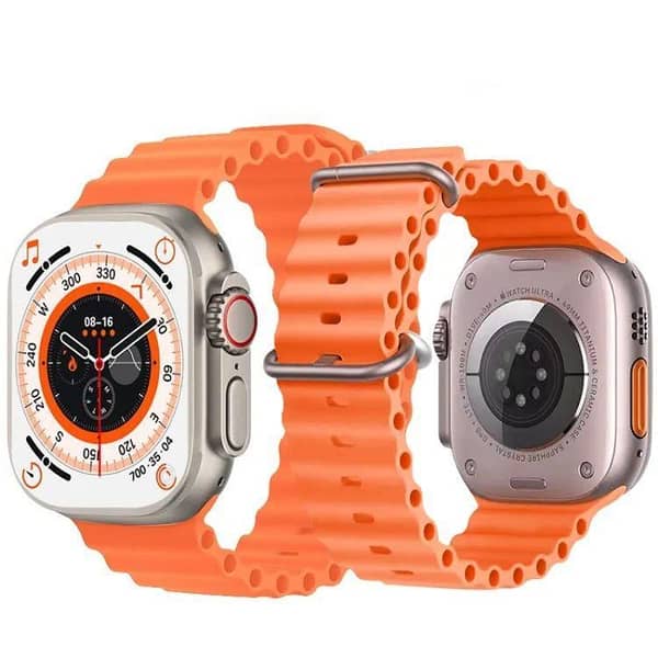 T800 Ultra Smart Watch Series with Bluetooth Calling and Ocean Strap - Wireless Charging, Long Battery Life