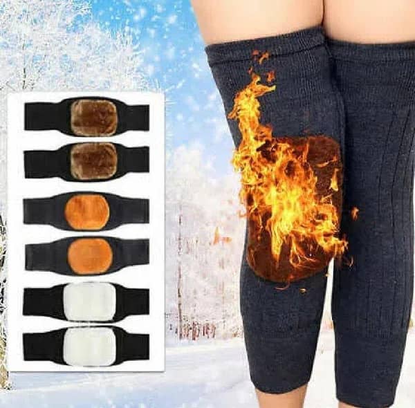 Woolen knee warmar Brace knee cap pad 1 pair for winter