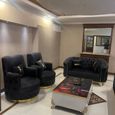 Short time 1bed ROM full furnished apartments safe and scour 100%coupe allow