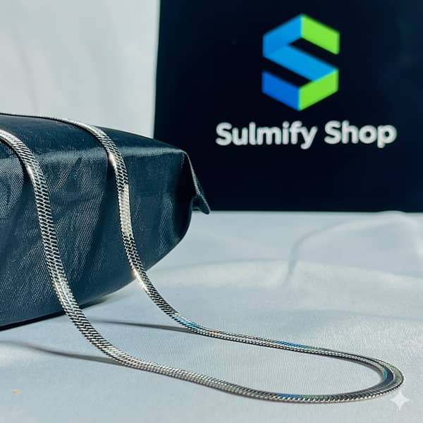 7mm Silver Flat Snake Chain