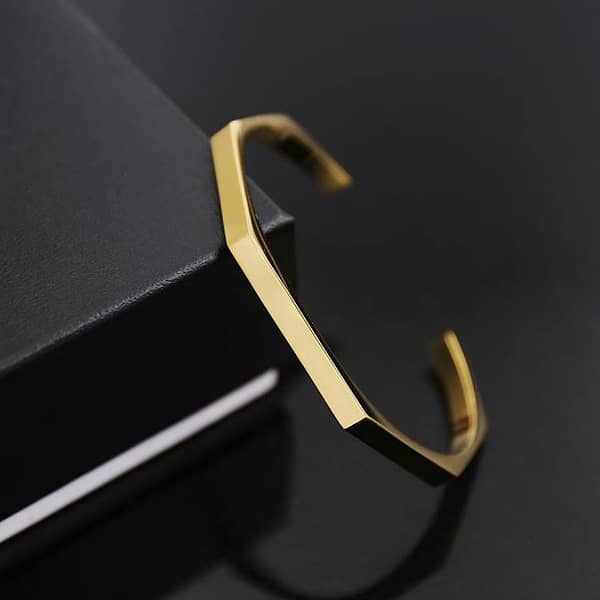 Men’s Hexagon Adjustable Bangle