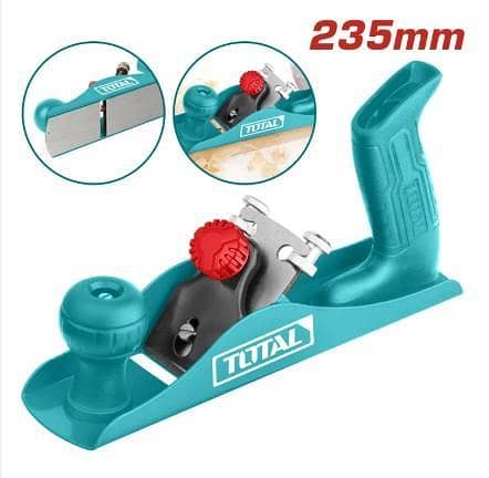 TOTAL THT9391 235mm Wood Planer – Professional Hand Tool for Smooth Finishing in Carpentry and DIY