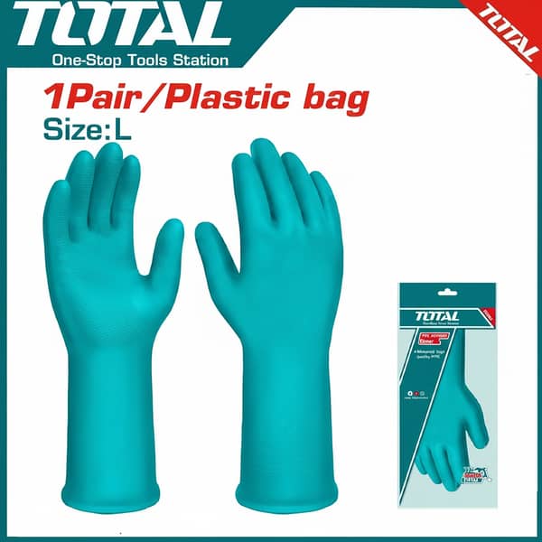 Total PVC Gloves - Large Size, Comfortable and Durable
