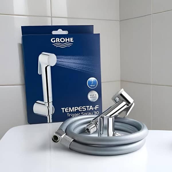 GROHE Tempesta-F Hand Spray - 30 High-Pressure Muslim Shower Head for Bathroom Bidet Use