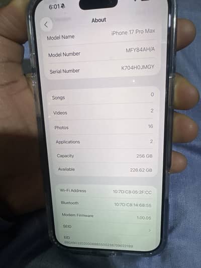 iPhone 17 pro max  256gb