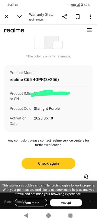 5mnth warnty hai bilkul k h