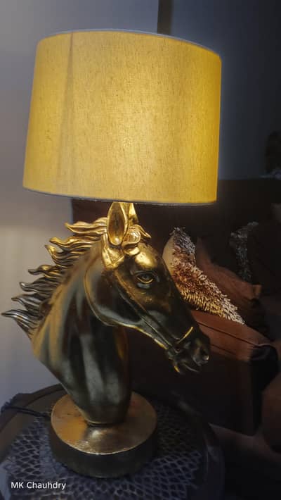 Horse Lamps Golden