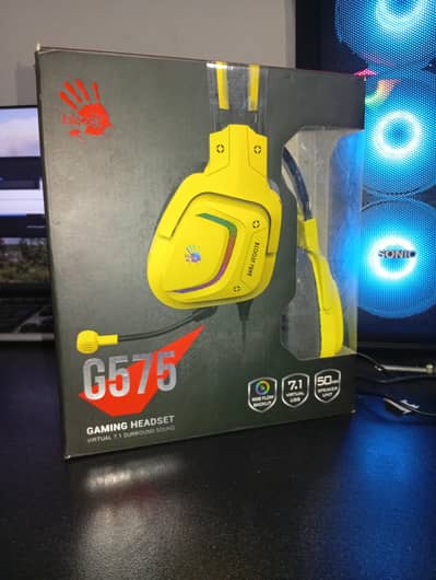 Bloody G575 Virtual 7.1 Surround Sound Gaming Headphone (Punk Yellow)