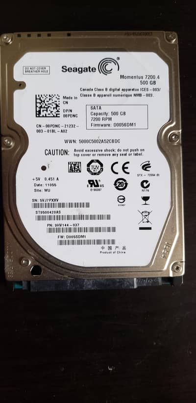 500 Gb HDD 7200rpm