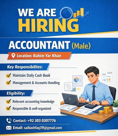 WE ARE HIRING ACCOUNTANT (Male)