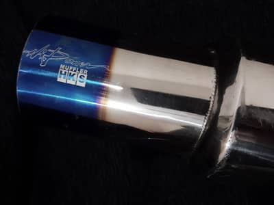 HKS muffler exhaust with bend pipe of 125