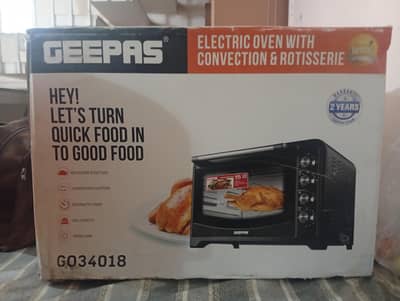 The Geepas GO34018  electric oven