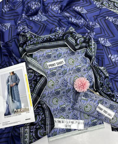 New desgine Lawn 3pc suting Goodl looking after stiching