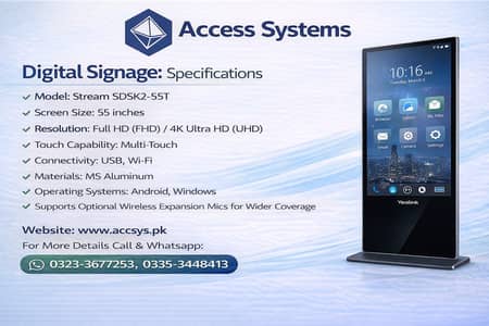 Digital Kiosk-Interactive Screen-Video Conference Camera 0323-3677253