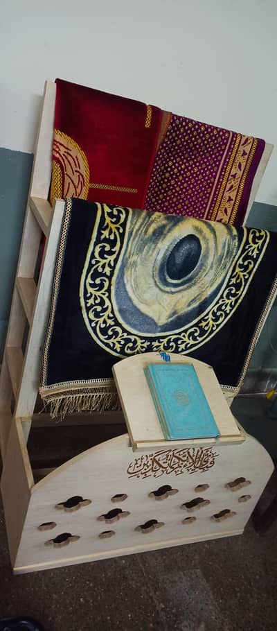 Wooden Prayer rug stand