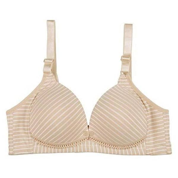 Front open Button Maternity Bra Baby Feeding bra 100% Cotton Wireless Bra Nursing bra Cup Size B C DD Front Button opening Bra For Women