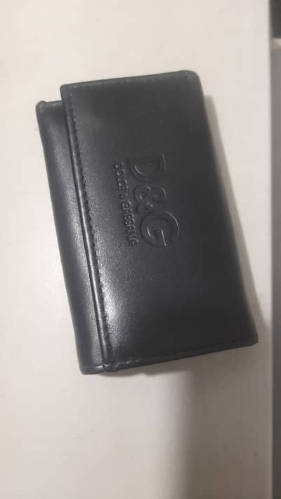 D&G ( Dolce & Gabbana ) Key Wallet With Embossed Logo