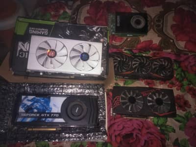 GTX 1070 RX 580 RX 570 GTX 660 m2000 GTX 770 RX 560XT graphics card
