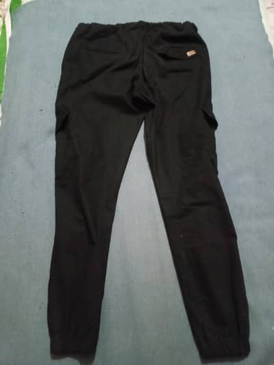 black cargo trouser