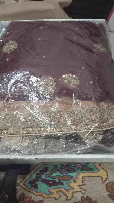 brand new bridal maxi  full naqshi dubqi kam۔on soft net