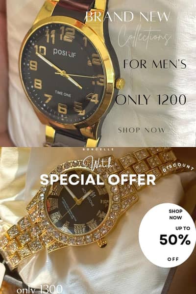 new watches for men and women's