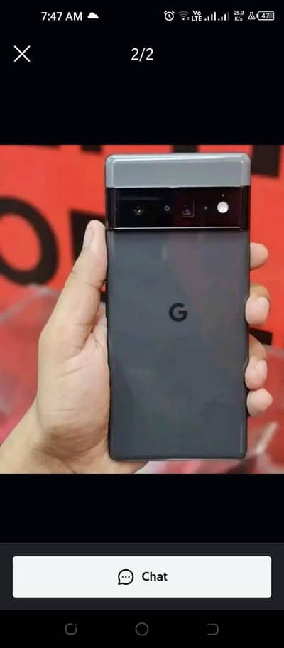 Google pixel 6 Pro 12256 GB memory PTA approved 03314660378