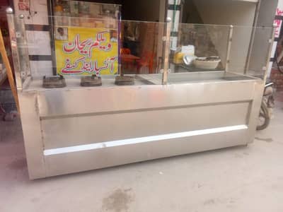 Hotel food display Steel brend new counter  with 6 boofy with 3 choly