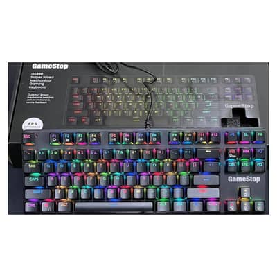 GAMESTOP GS200 RGB GAMiNG MECHANiCAL KEYBOARD FPS SNiPER BLK