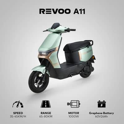 Revoo A11  Scooty Available On Easy Installemnt`s Plan