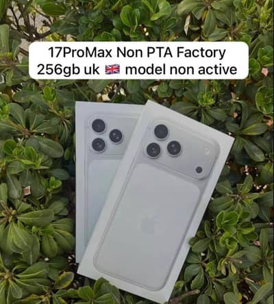 iphone 17promax 256gb silver color uk import non pta factory unlock