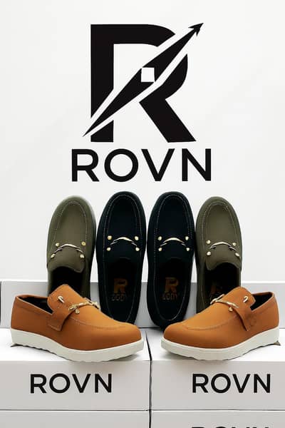 Premium Black Suede Loafers with Gold Buckle – ROVN Brand