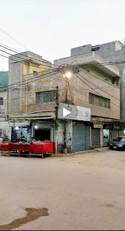 SECTOR 11-C/1 BEAUTIFUL G+2 PLUS SEVEN SHOPS, 75X37 CORNER,RENTAL INCOME-180 K NORTH KARACHI
