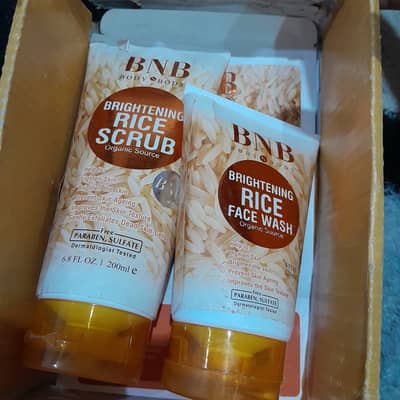BNB rice brightening glow kit