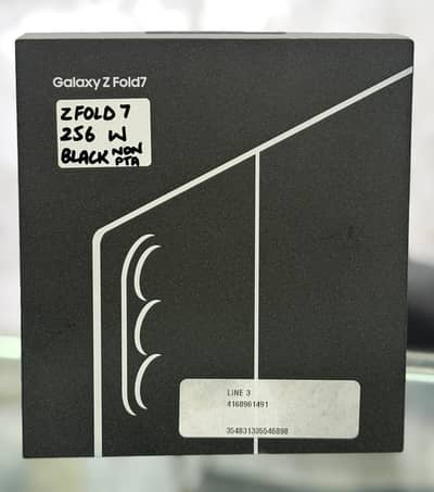 Samsung galaxy Z Fold 7 Black 256gb Nonpta Boxpack