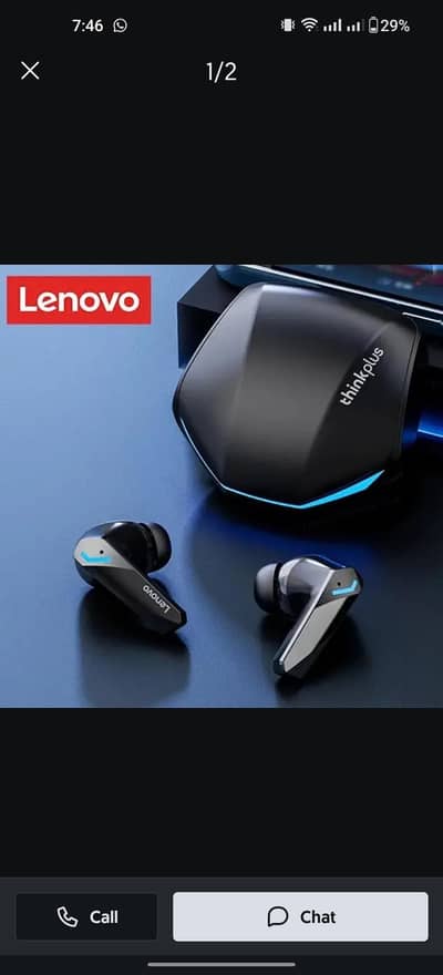 Lenovo gm2 pro earbuds available for Sell Box pack!