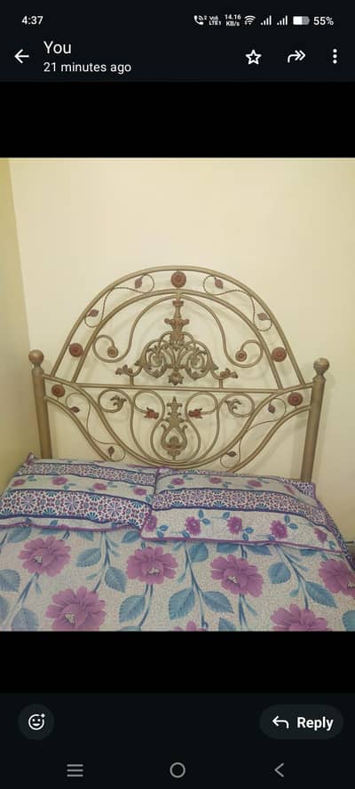 iron bed