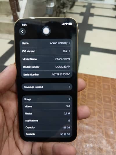 Iphone 12 pro Genuine PTA Approved