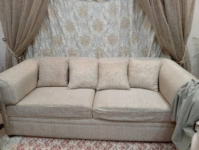 Diyar wood grey golden sofa 10/10 luxury