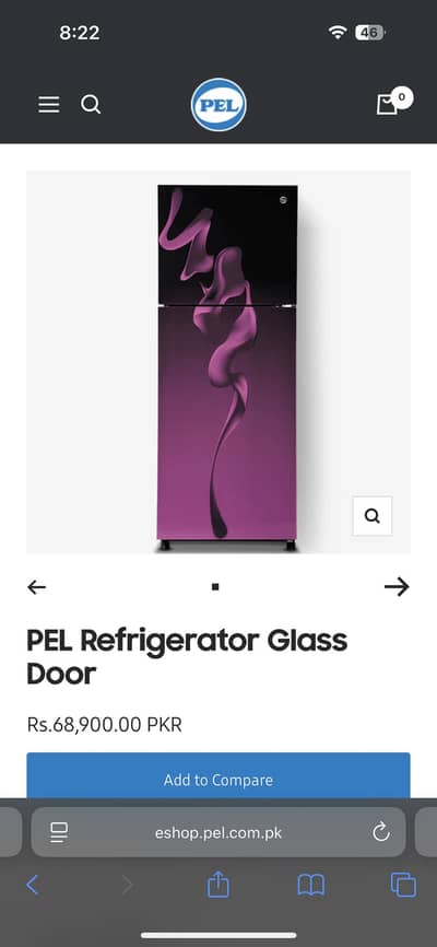 Pel 2 Glass Door fridge