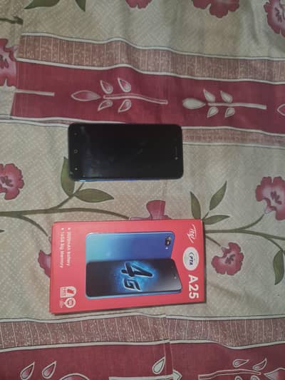 Itel A25 with box urgent sale Ph. no 0/3/1/4/19/30/594