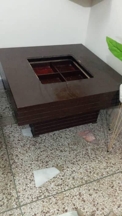 solid wood center table