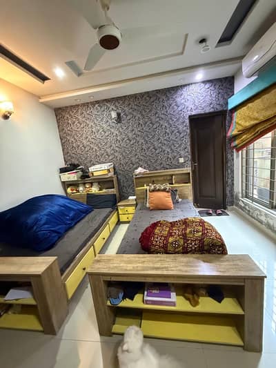 Bed set with study table