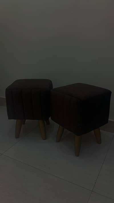 pair of 2 kids stool ,  brand new and luxury fabric .