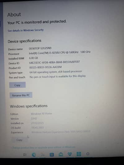 HP i5 8th generation